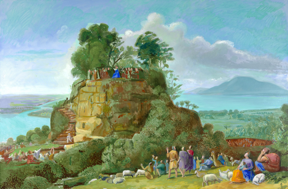 大卫霍克尼油画2010The Sermon On The Mount Ii (after Claude)2
